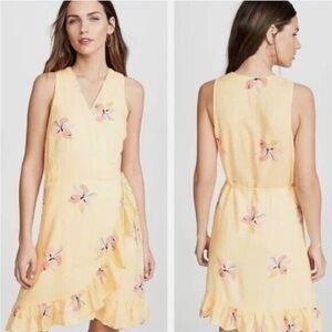 Rails Madison Yellow Wrap Dress